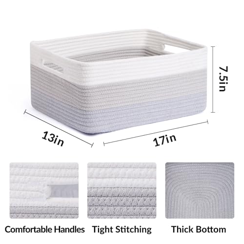 Large Storage Baskets for Shelves (2 Count)