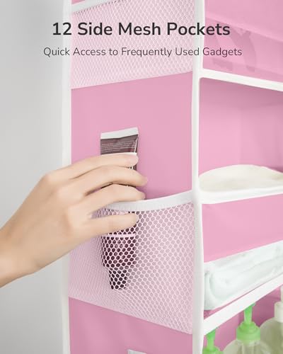 Over The Door Organizer with 6 Large Pockets 12 Side Pockets (6 Compartments)