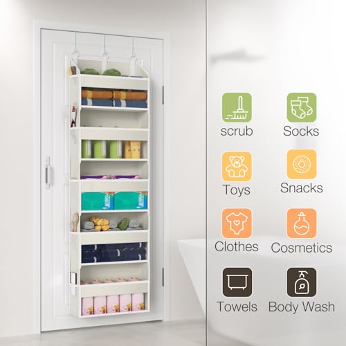 Over the Door Organizer Over the Door Shoe Organizer with 5 Front & 10 Mesh Side Pockets