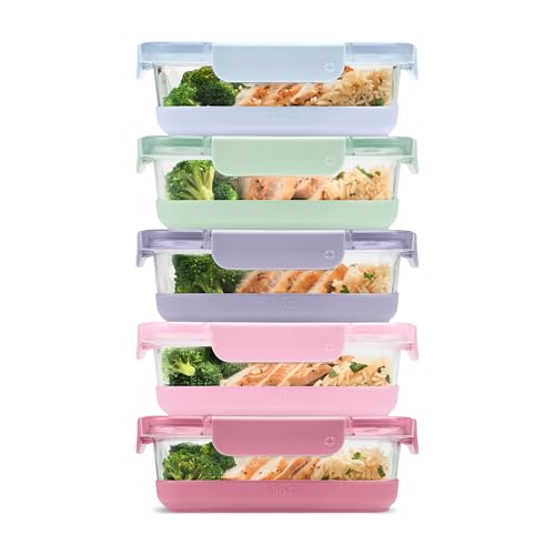 Duraglass Refresh 3.4 Cup Meal Prep Containers (5 Count)