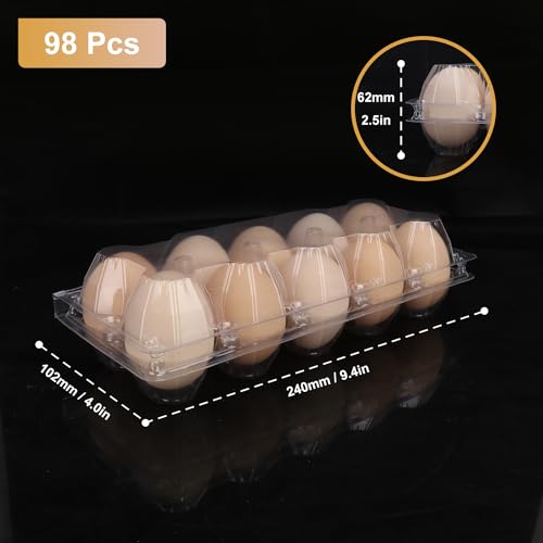 98 Pack Bulk Egg Cartons (98 Count)