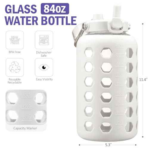 84 oz Glass Water Bottle