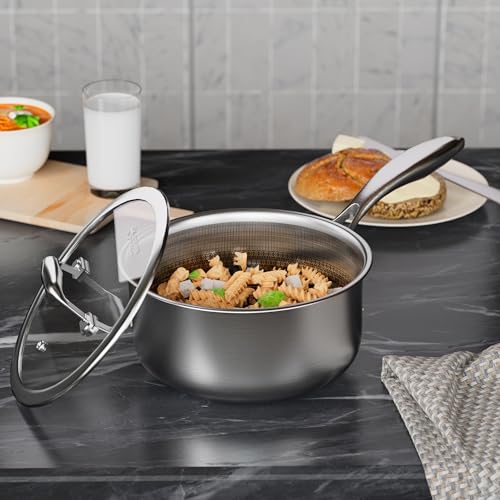 Stainless Steel Saucepan with Lid