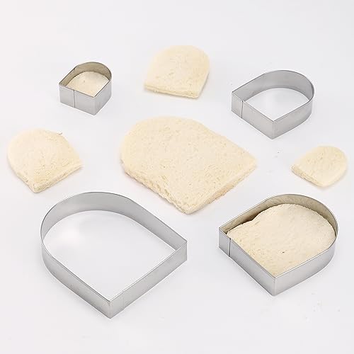 Arched Cookie Cutter Set ANCKNE 4 piece geometric cookie cutter molds (4 Count)