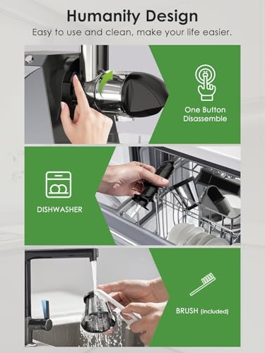 Cold Press Slow Juicers with Electric Coffee Grinder for Home & Office