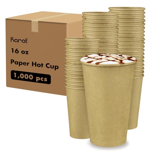 16z Kraft Paper Coffee Cups [1 (1000 Count)