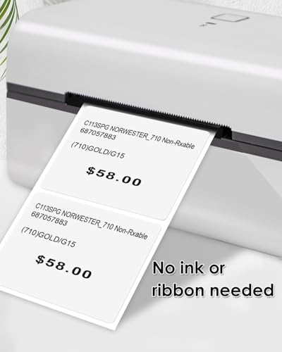 2"x2" White Square Thermal Labels