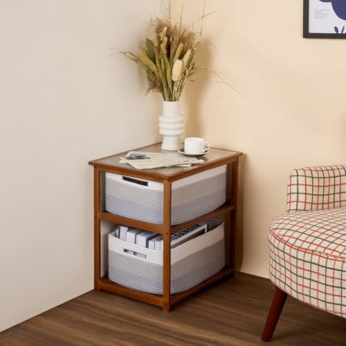 Large Storage Baskets for Shelves (2 Count)