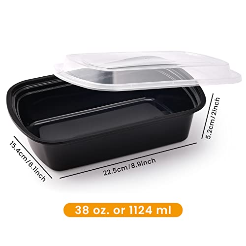 38oz Meal Prep Containers (30 Count)