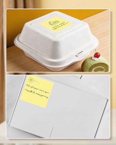 2"x2" Yellow Square Thermal Labels