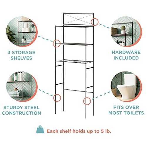 Over the Toilet Storage Shelf Space Saver