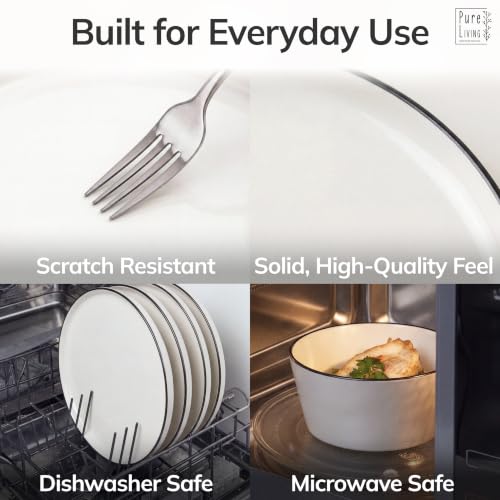 24 Piece White Dinnerware Set for 6 (24 Count)