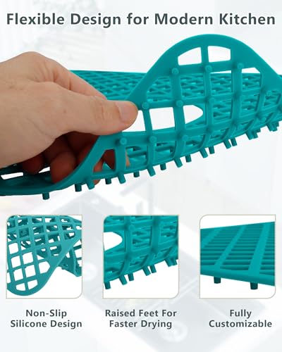 2 Pack Silicone Sink Protectors for Kitchen Sink