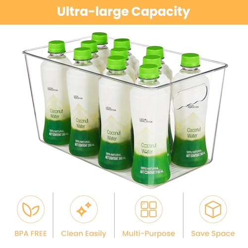 8 Pack Clear Storage Bins (8 Count)