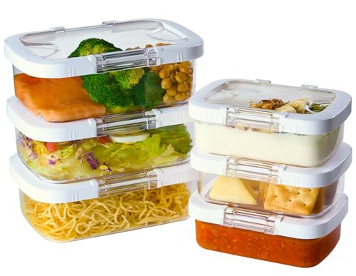 Duo Loc Tritan Containers for Reheating Microwave Safe Box (6 Count)