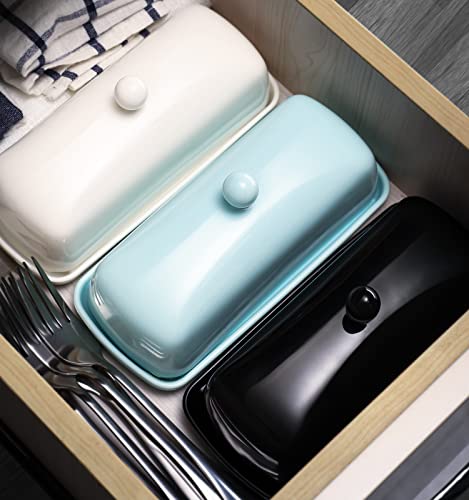 Ceramic Butter Dish with Lid for Countertop