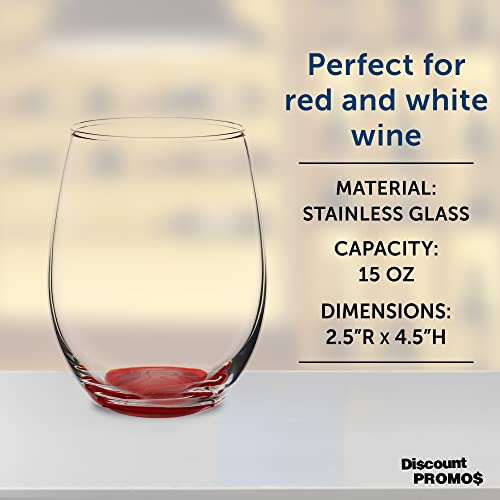Stemless Wine Glasses in Bulk by ARC Perfection (10 Count)