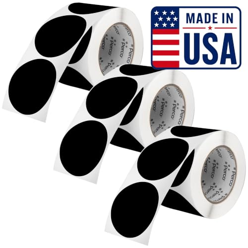 Black Perforated Round Circle Dot Sticker 3 (3 Count)