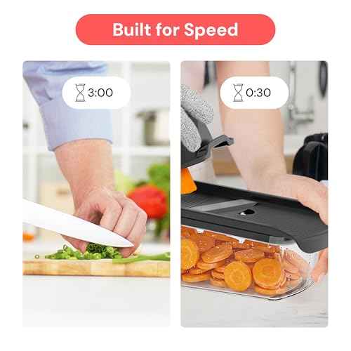 Pro Mandoline Vegetable Slicer & Grater with Container