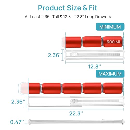 2.36" Short Upgrade Drawer Dividers 12.8" (12 Count)