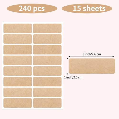 Removable Kraft Label Stickers