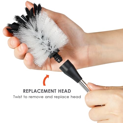 Bottle Cleaning Brush with 2 Replaceable Heads