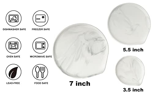 Spoon Rest Ceramic Spoon Rest for Kitchen Counter Dishwasher Safe Marble Decor Spoon Holder for Kitchen