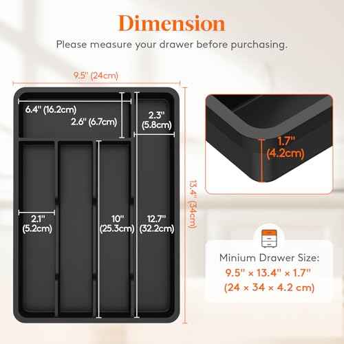 Silverware Drawer Organizer Tray