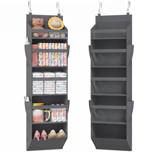 1 Pack Over the Door Organizer 5 Section Hanging Storage