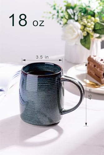 Large Coffee Mugs Set of 4 (4 Count)