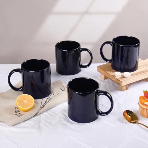 22oz Super Large Ceramic Coffee Mugs Large Handles Set of 4 (4 Count)