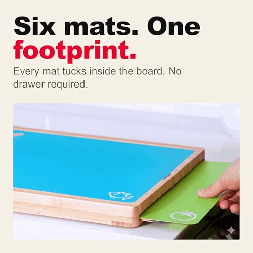 Personalized bamboo cutting board set (6 Count)