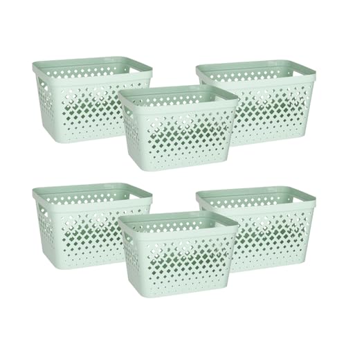 Plastic Storage Basket Set (6 Count)