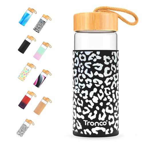 20 oz Glass Water Bottles with Lids