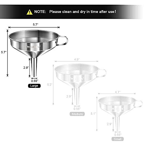 Large Stainless Steel Funnel