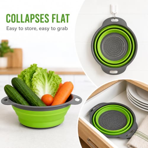 2 Pack Collapsible Colander Set (2 Count)