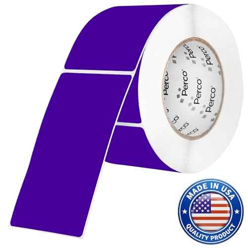 Purple 3x5 Inch Perforated Sticker Labels