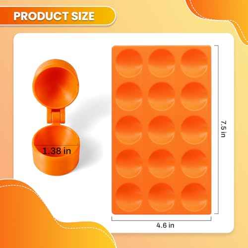 2 Pack Round Sphere Cake Pop Mold Press with Tray Set (4 Count)