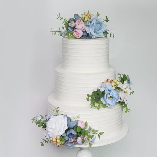 3Pcs Premade Cake Flowers (3 Count)