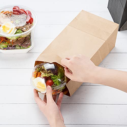 Bag Tek 8 LB Disposable Lunch Bags 100 Sturdy Take (100 Count)