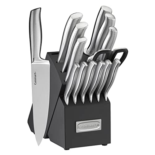 C77SS 15PG 15pc German Stainless Steel Hollow Handle Cutlery Block Set