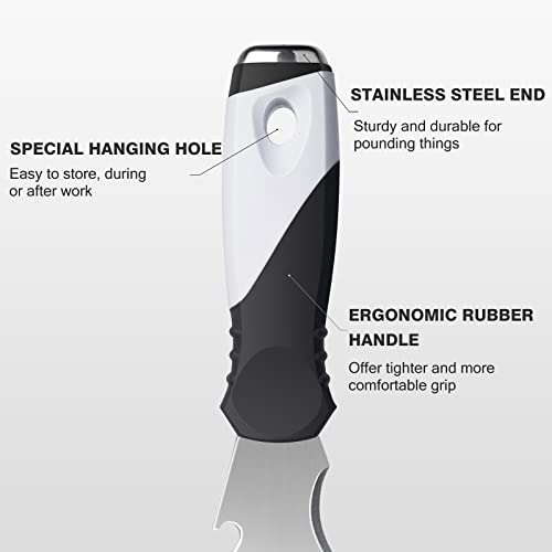 2-Pack 10-in-1 Putty Knife, Stainless Paint Scraper, Wood Tool