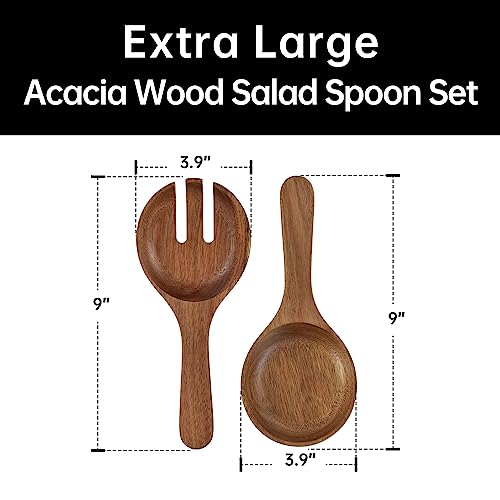 Extra Large Glass Salad Bowl Set