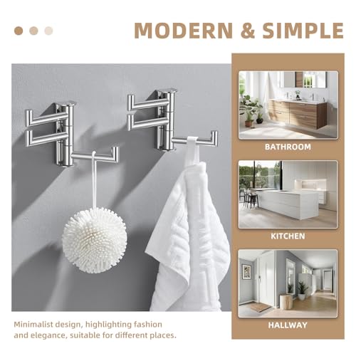Swivel Towel Hook Polished Chrome (2 Count)