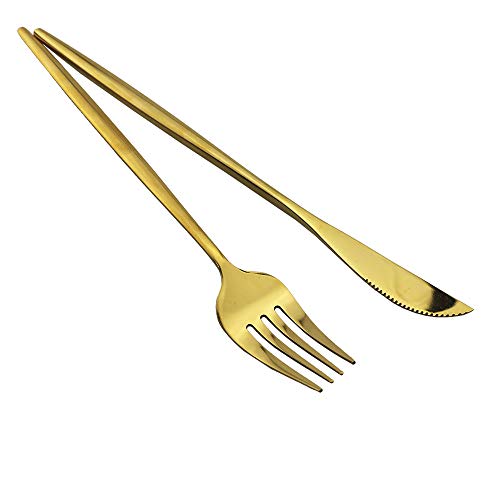 Shiny Gold Silverware Set (4 Count)