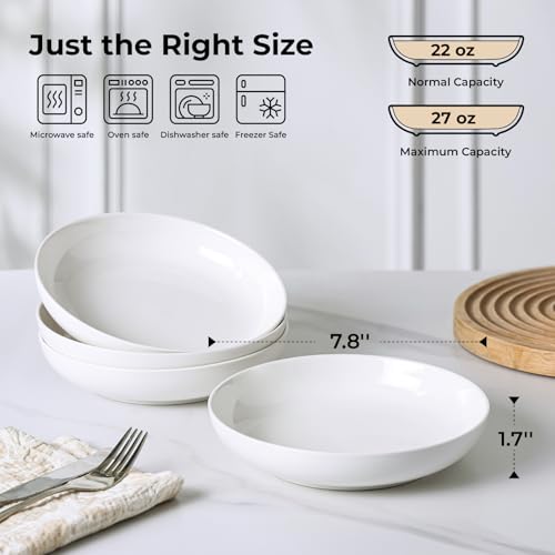 YHY Pasta Bowls Set of 4 (26.6 Count)