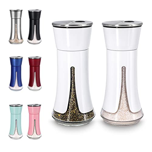 White Salt and Pepper Shakers by Aelga (2 Count)