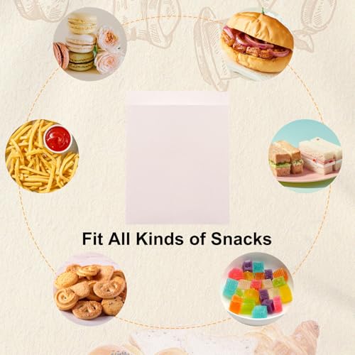 800 Pack Paper Sandwich Bags 8x6 inch Wax Paper Bags (800 Count)