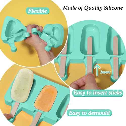 2 Pack Silicone Popsicles Molds (102 Count)