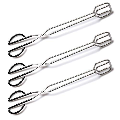 3Pcs 16 Inch Extra Long Stainless Steel Kitchen Scissor Tongs (3 Count)